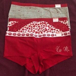 Cacique 2022 Valentine Themed Panties | 3 Cotton Panties | Size 14/16 | NWT